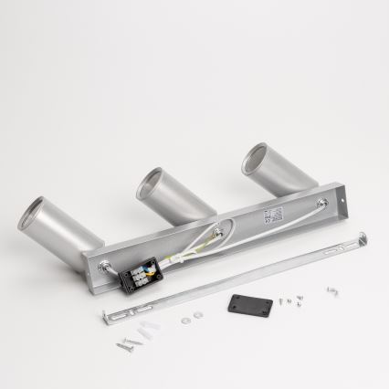 Brilagi - Foco de baño SELE 3xGU10/30W/230V IP44 plata