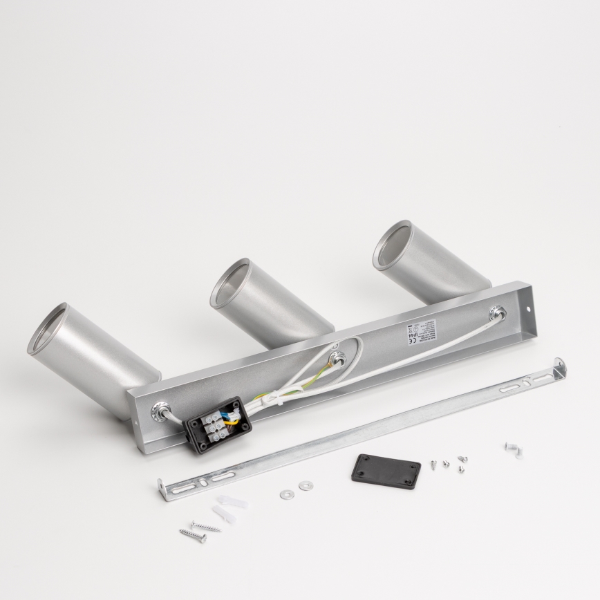 Brilagi - Foco de baño SELE 3xGU10/30W/230V IP44 plata