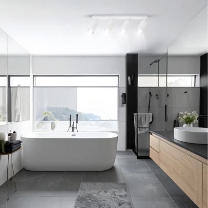 Brilagi - Foco de baño SELE 4xGU10/30W/230V IP44 blanco