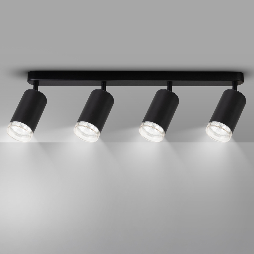 Brilagi - Foco de baño SELE 4xGU10/30W/230V IP44 negro