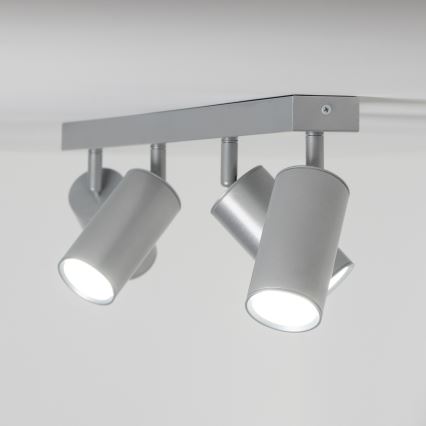 Brilagi - Foco de baño SELE 4xGU10/30W/230V IP44 plata