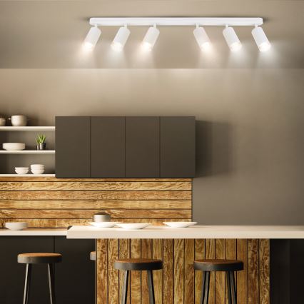 Brilagi - Foco de baño SELE 6xGU10/30W/230V IP44 blanco