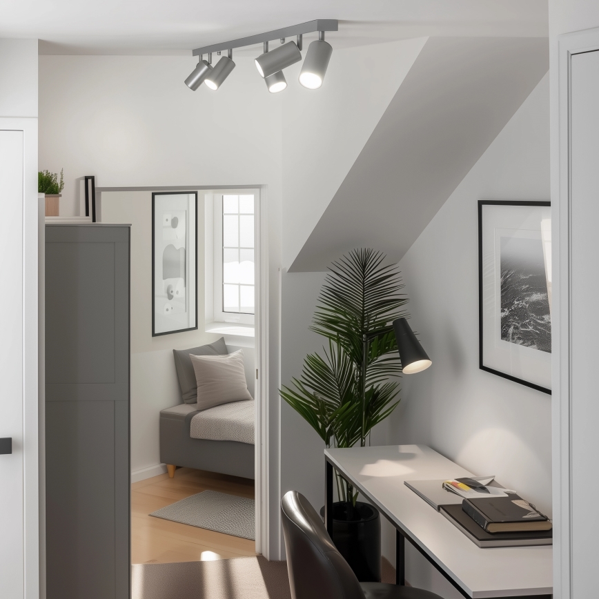 Brilagi - Foco de baño SELE 6xGU10/30W/230V IP44 plata
