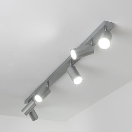 Brilagi - Foco de baño SELE 6xGU10/30W/230V IP44 plata