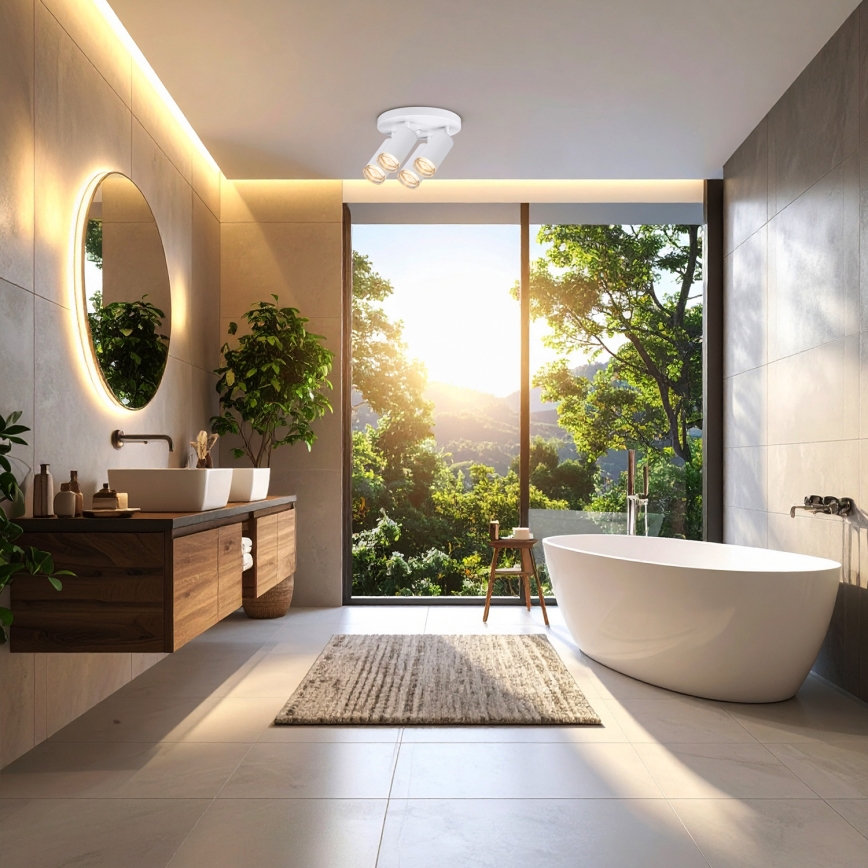 Brilagi - Foco de baño SELE AQUA 4xGU10/30W/230V IP44 blanco
