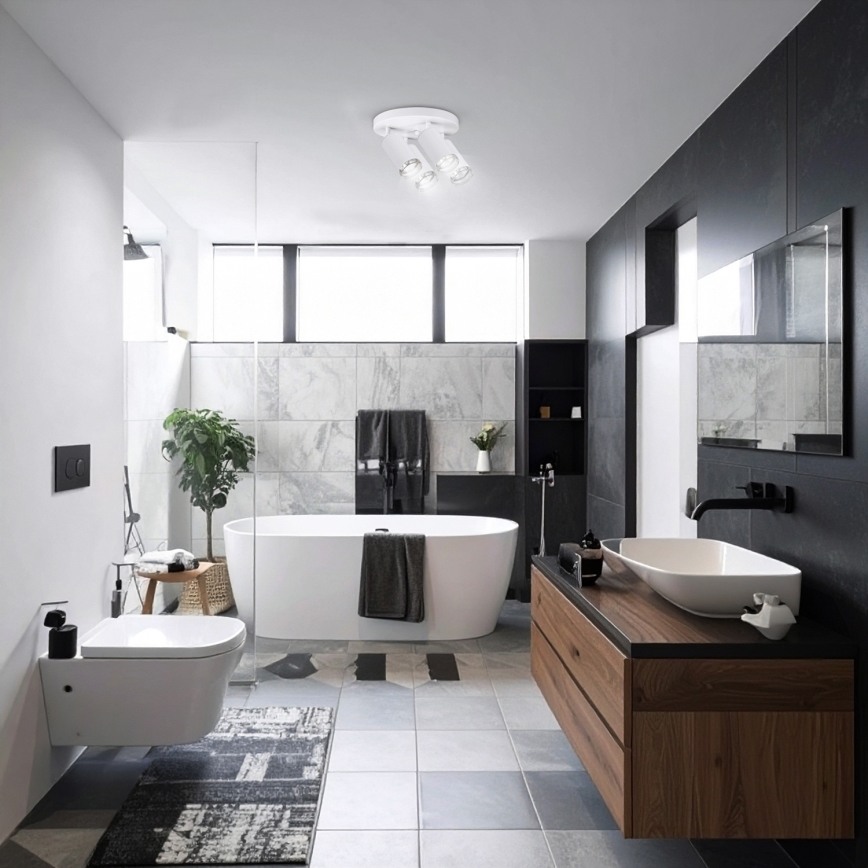 Brilagi - Foco de baño SELE AQUA 4xGU10/30W/230V IP44 blanco