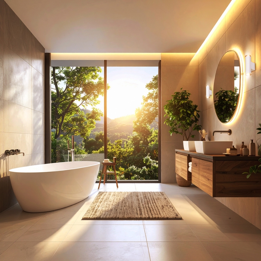 Brilagi - Aplique de baño SELE AQUA 4xGU10/30W/230V IP44 blanco