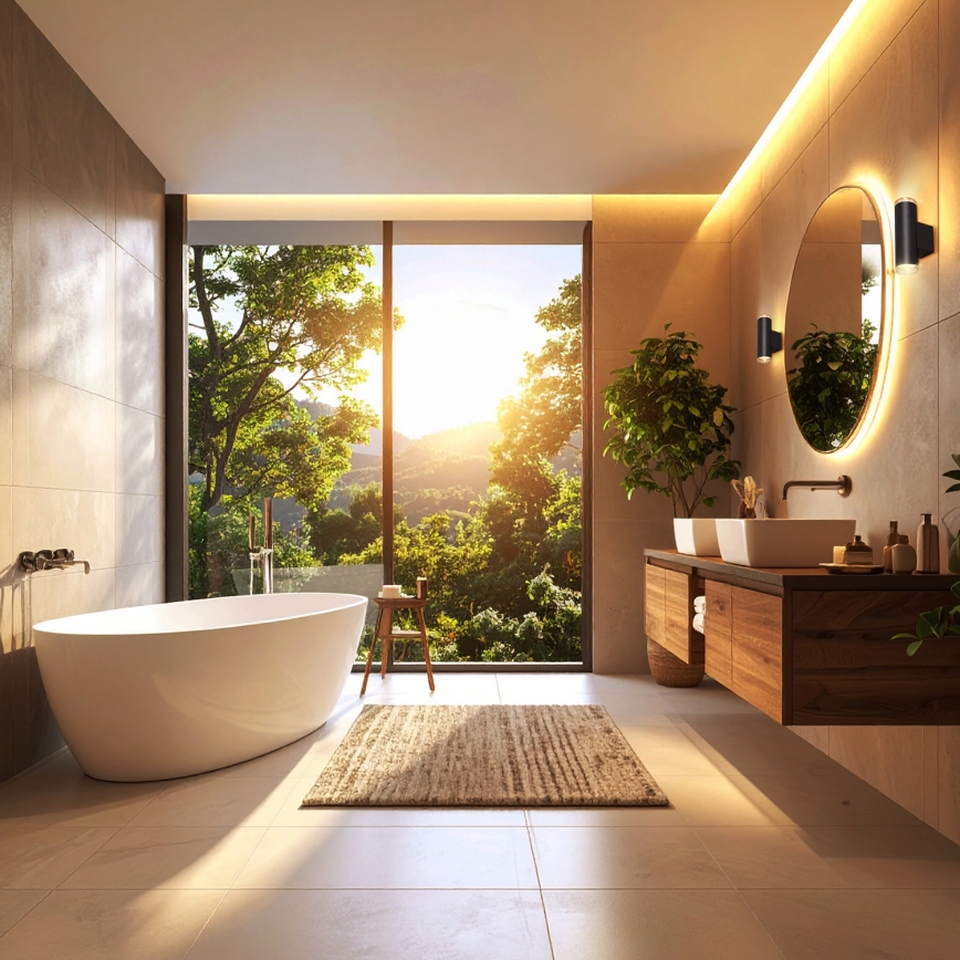 Brilagi - Aplique de baño SELE AQUA 4xGU10/30W/230V IP44 negro