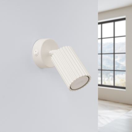 Brilagi - Foco de pared CRESTO 1xGU10/10W/230V color crema