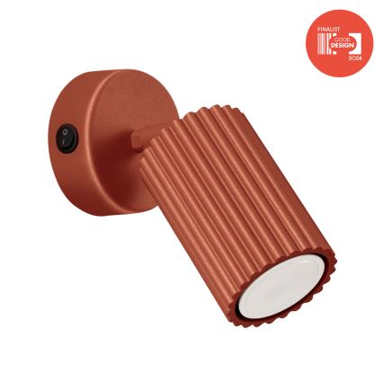 Brilagi - Foco de pared LED CRESTO 1xGU10/10W/230V rojo