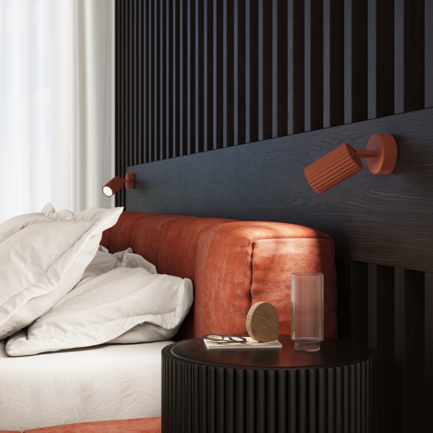 Brilagi - Foco de pared LED CRESTO 1xGU10/10W/230V rojo