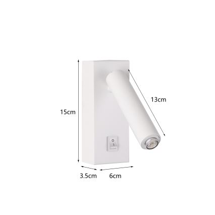 Brilagi - Foco de pared LED MAYA 1xG9/7W/230V blanco