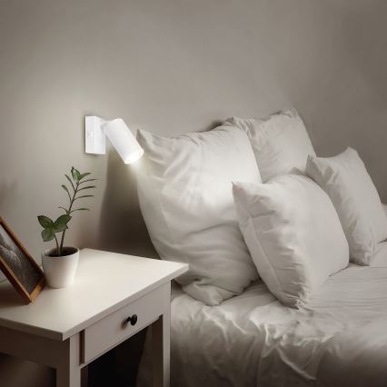 Brilagi - Foco de pared LED RGBW regulable SELE 1xGU10/6W/230V 3000K blanco