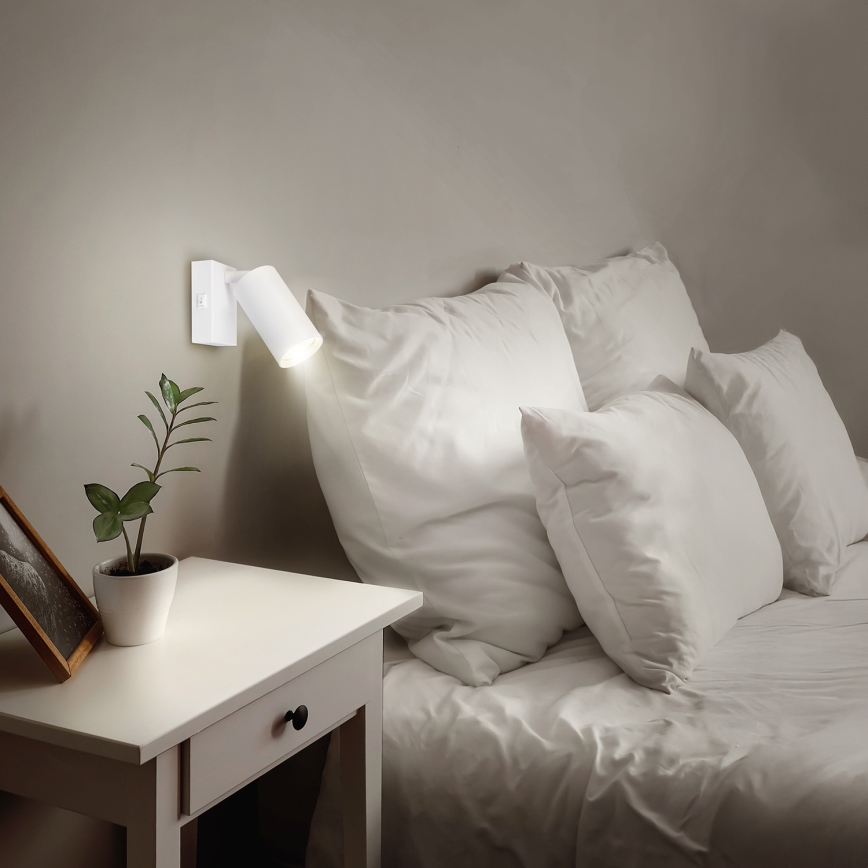 Brilagi - Foco de pared LED RGBW regulable SELE 1xGU10/6W/230V 3000K blanco