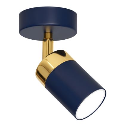 Brilagi - Foco de pared POKER 1xGU10/25W/230V azul/dorado