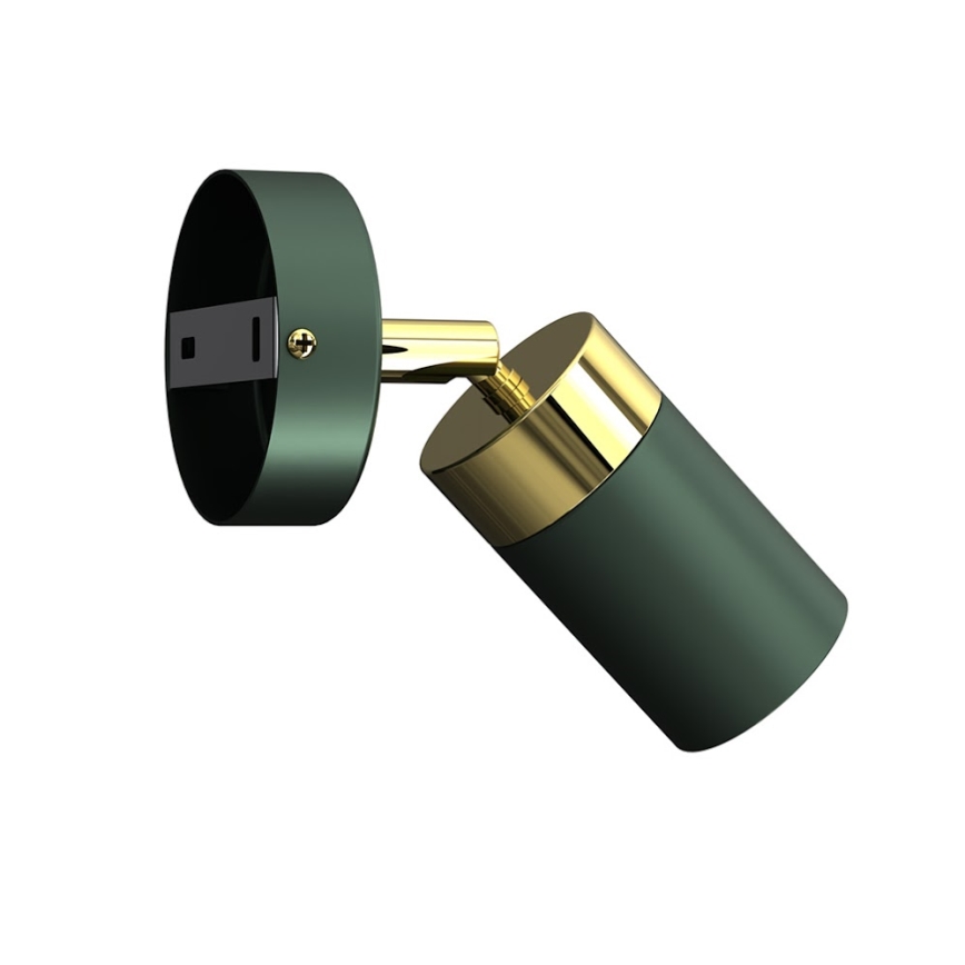 Brilagi - Foco de pared POKER 1xGU10/25W/230V verde/dorado