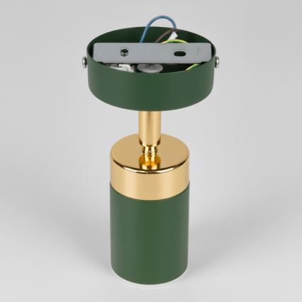 Brilagi - Foco de pared POKER 1xGU10/25W/230V verde/dorado