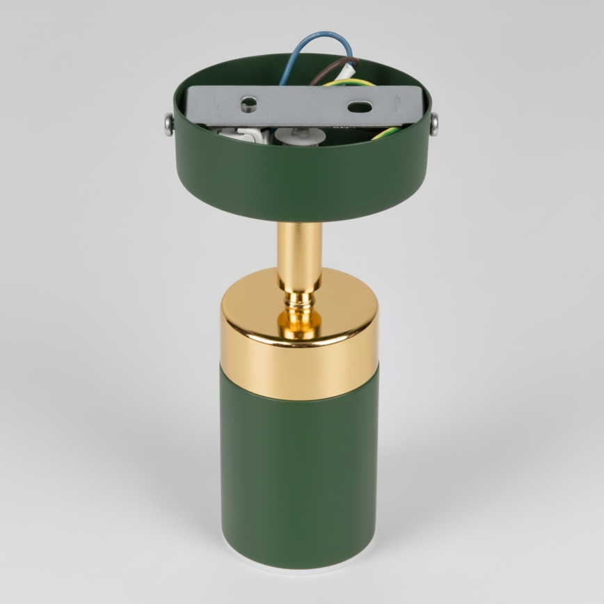 Brilagi - Foco de pared POKER 1xGU10/25W/230V verde/dorado