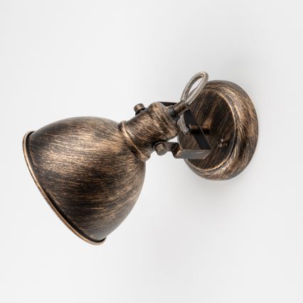 Brilagi - Foco de pared TECHNO 1xE27/60W/230V bronce/pátina