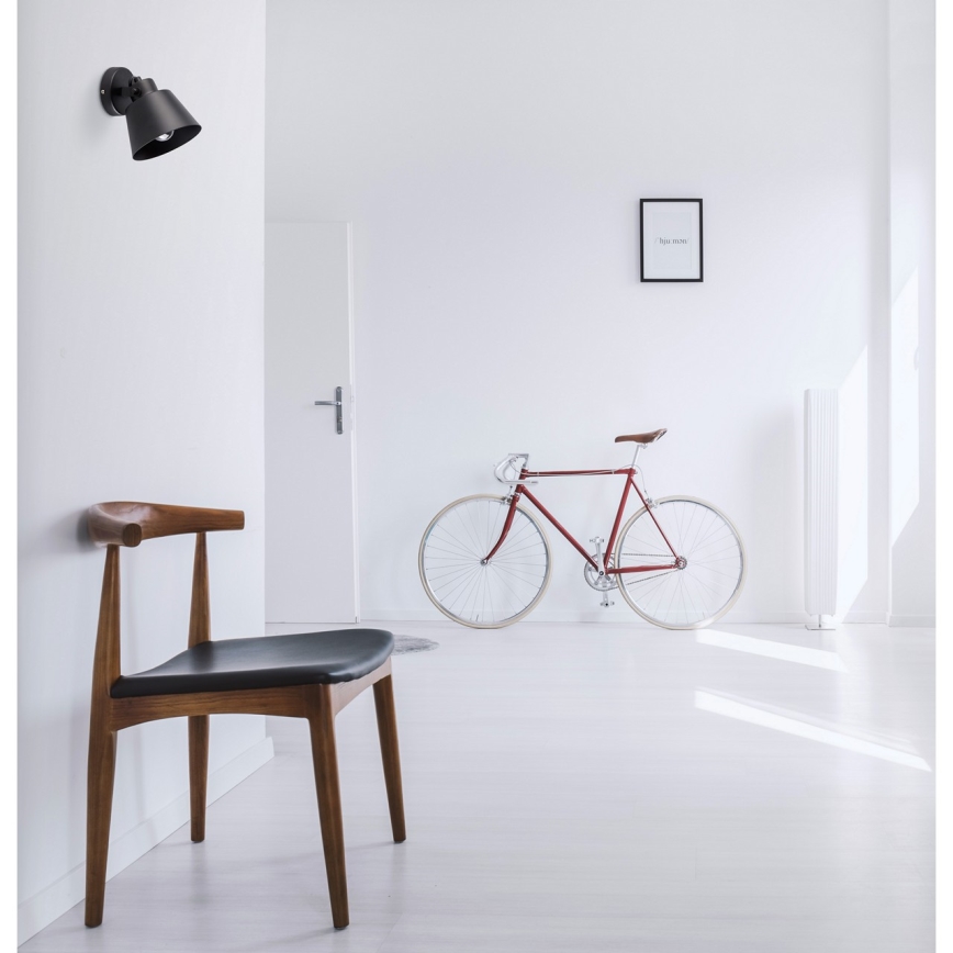 Brilagi - Foco de pared TECHNO 1xE27/60W/230V negro