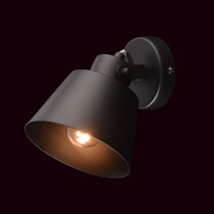 Brilagi - Foco de pared TECHNO 1xE27/60W/230V negro