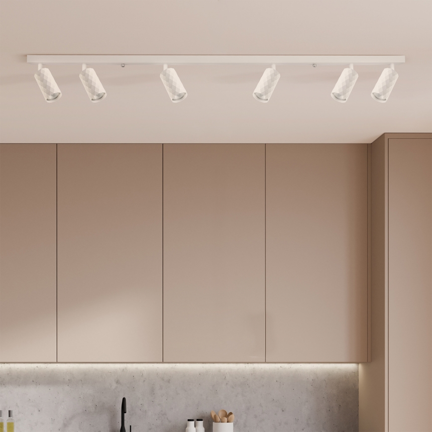 Brilagi - Foco de techo SELE DIAMANT 6xGU10/30W/230V blanco