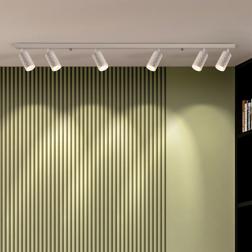 Brilagi - Foco de techo SELE DIAMANT 6xGU10/30W/230V blanco