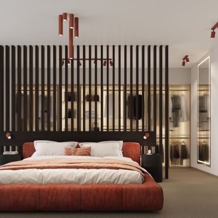 Brilagi - Foco direccional CRESTO, 1x GU10/10 W/230 V, 20 cm, rojo