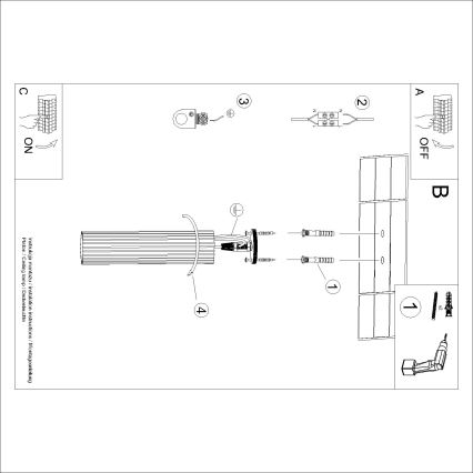 Brilagi - Foco direccional CRESTO 1xGU10/10W/230V 30 cm rojo
