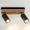 Brilagi - Foco direccional SELE WOOD 2xGU10/30W/230V negro/madera
