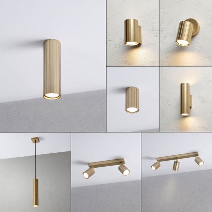 Brilagi - Foco empotrable CRISPINA 1xGU10/10W/230V 20 cm dorado