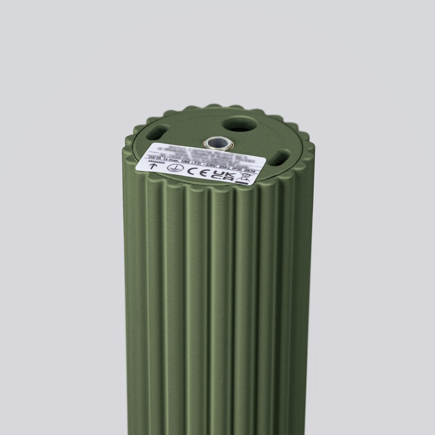 Brilagi - Foco empotrable LED CRESTO 1xGU10/10W/230V 30 cm verde