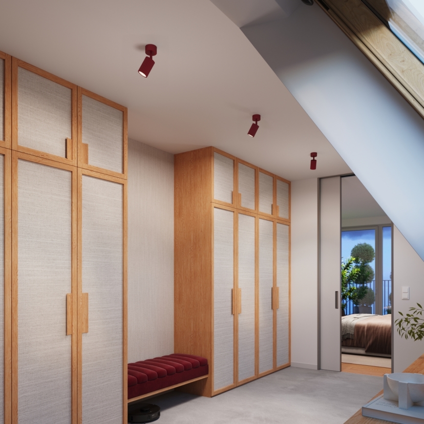 Brilagi - Foco empotrable LED CRESTO 1xGU10/10W/230V burdeos