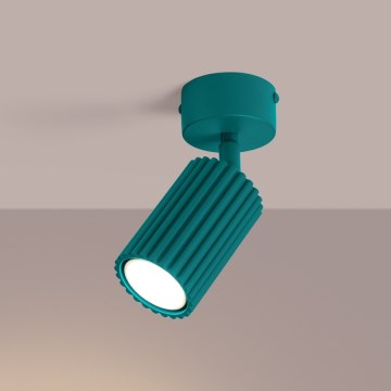 Brilagi - Foco empotrable LED CRESTO 1xGU10/10W/230V turquesa