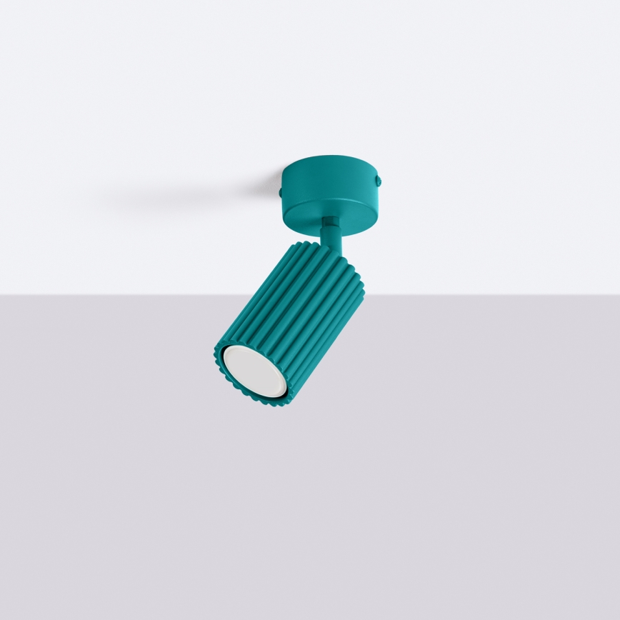 Brilagi - Foco empotrable LED CRESTO 1xGU10/10W/230V turquesa