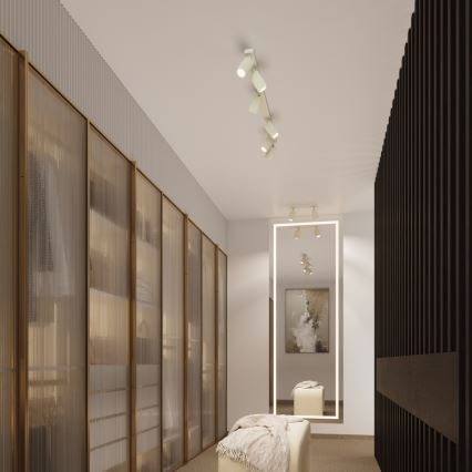 Brilagi - Foco empotrable LED CRESTO 2xGU10/10W/230V crema