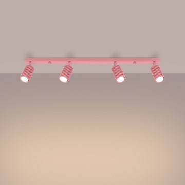 Brilagi - Foco empotrable LED CRESTO 4xGU10/10W/230V rosa