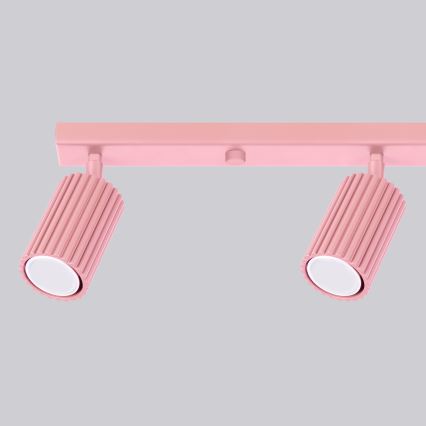 Brilagi - Foco empotrable LED CRESTO 4xGU10/10W/230V rosa