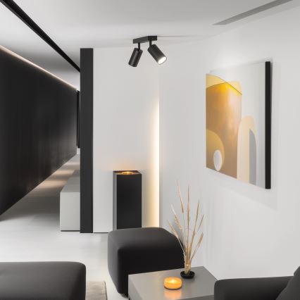 Brilagi - Foco empotrable LED regulable SELE 2xGU10/6,5W/230V 2700-6500K negro