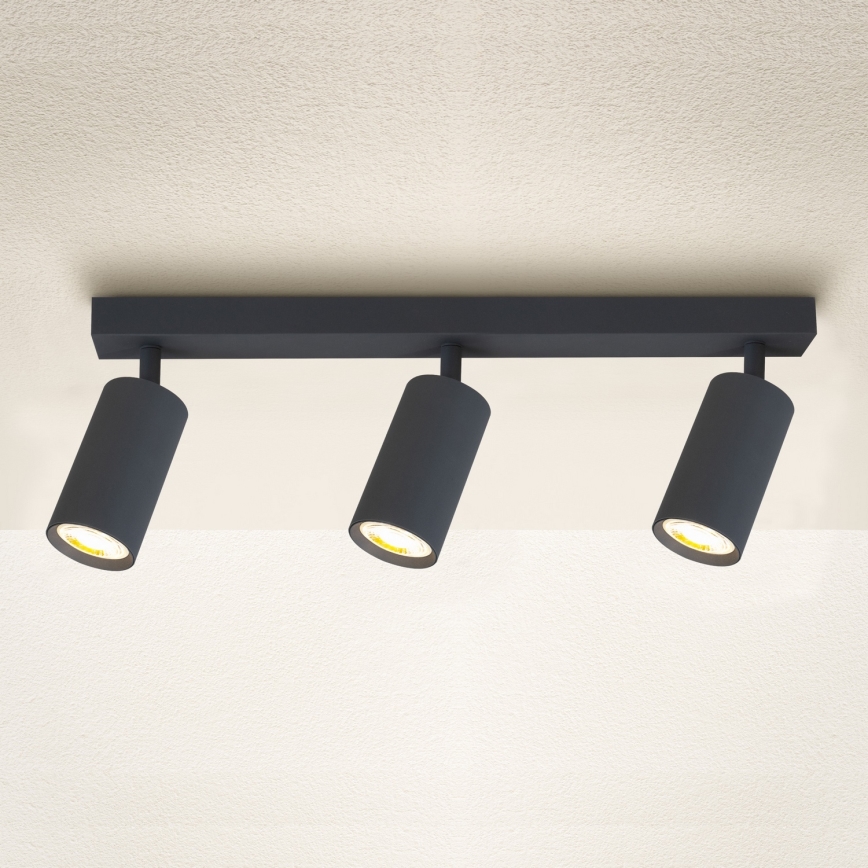 Brilagi - Foco empotrable LED regulable SELE 3xGU10/6,5W/230V 2700-6500K antracita