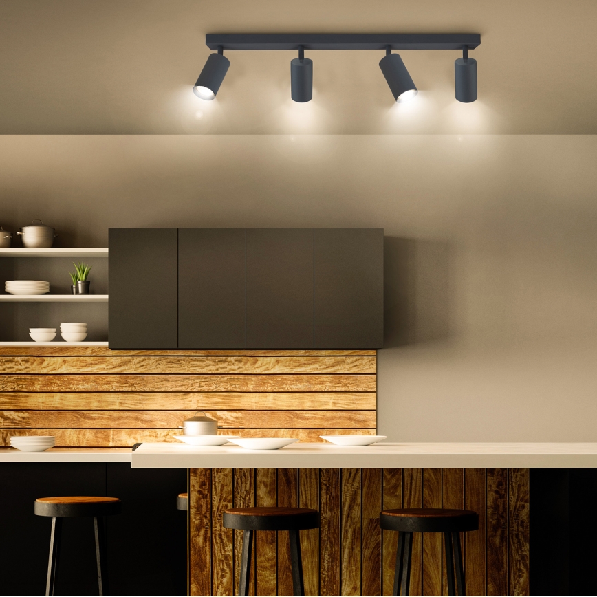 Brilagi - Foco LED regulable SELE 4xGU10/6,5W/230V 2700-6500K antracita