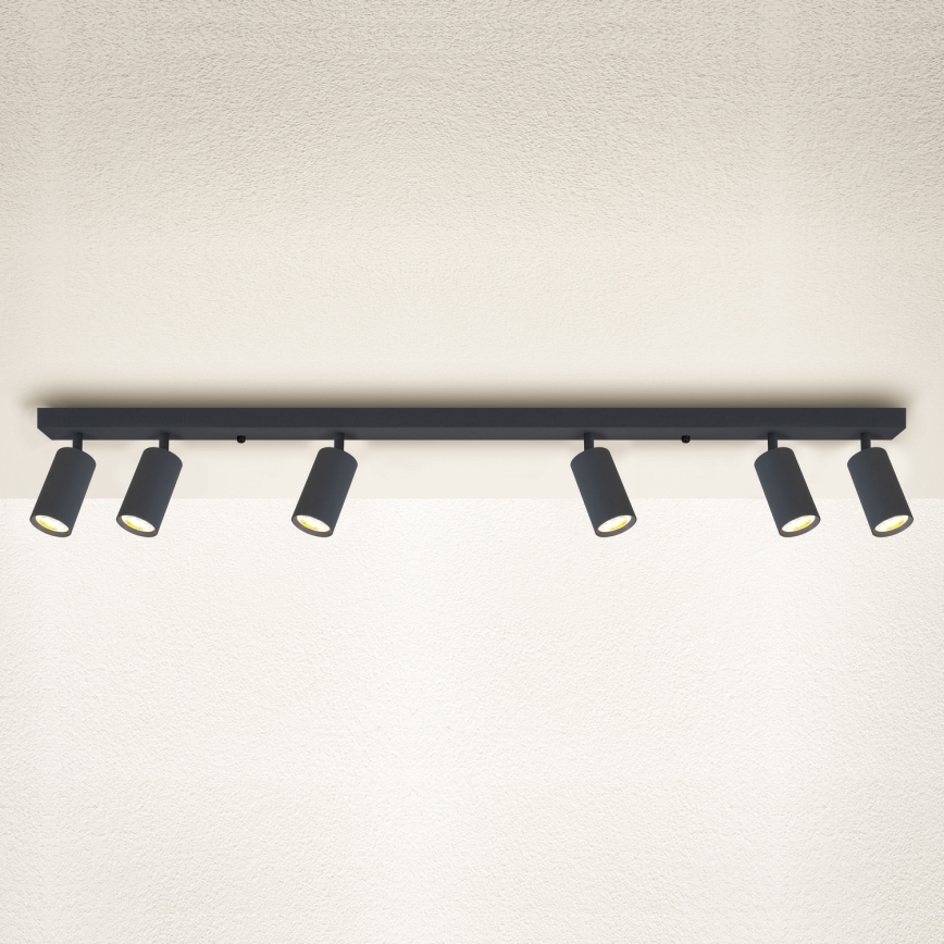 Brilagi - Foco empotrable LED regulable SELE 6xGU10/6,5W/230V 2700-6500K antracita