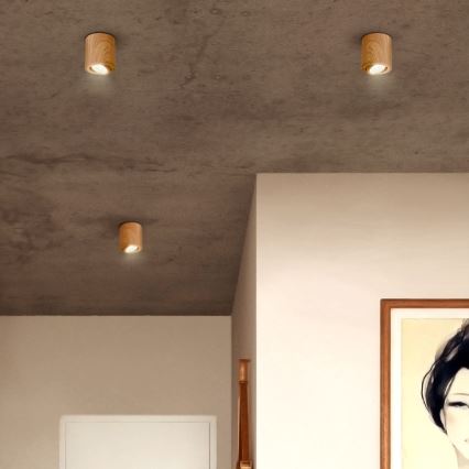 Brilagi - Foco LED empotrable RGBW regulable MIA 1xGU10/30W/230V 2700-6500K Wi-Fi 84x80 mm marrón