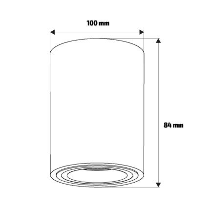Brilagi - Foco empotrable LED RGBW regulable MIA 1xGU10/4,8W/230V 3000K 100x80 mm beige + mando a distancia