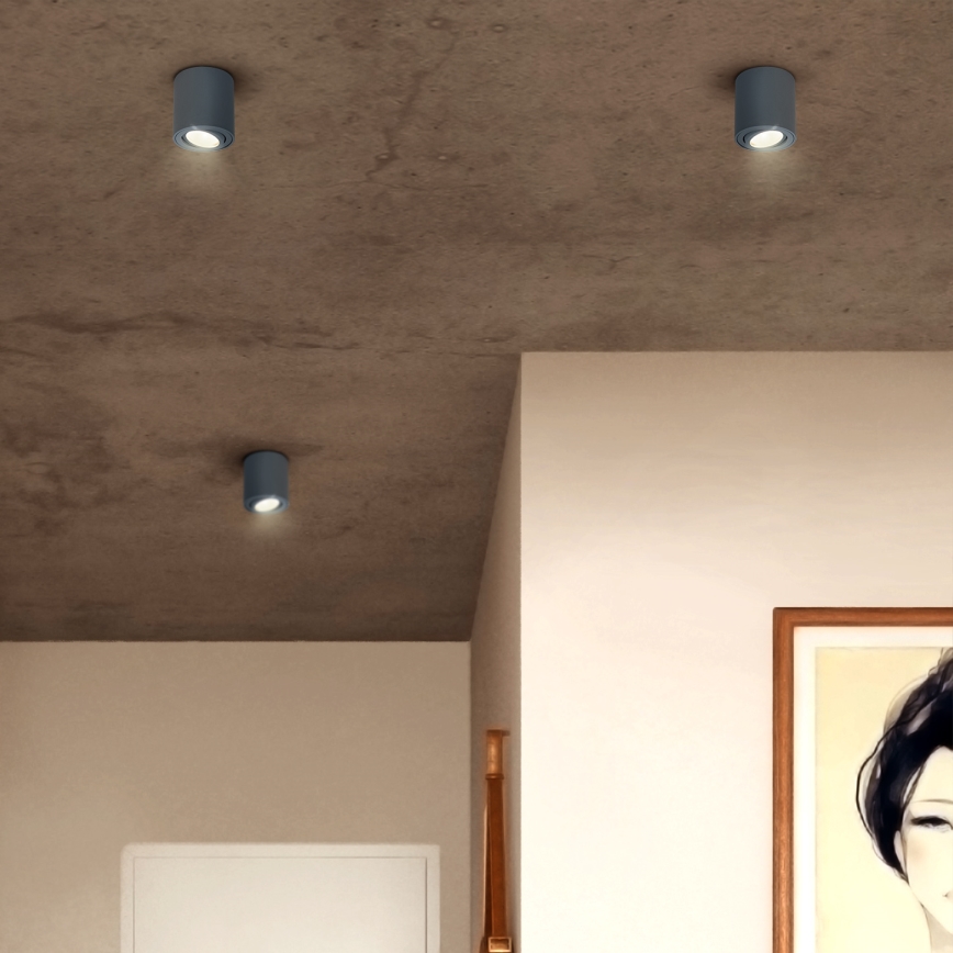 Brilagi - Foco empotrado LED RGBW regulable MIA 1xGU10/6W/230V 3000K 84x80 mm antracita + mando a distancia