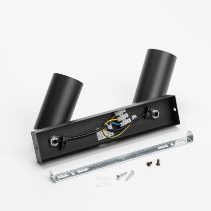 Brilagi - Foco empotrable LED RGBW regulable SELE 2xGU10/4,8W/230V 3000K negro/dorado + mando a distancia