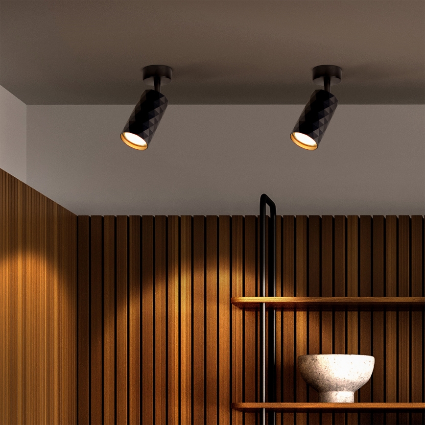 Brilagi - Foco empotrable LED RGBW regulable SELE DIAMANT 1xGU10/6W/230V 3000K negro + mando a distancia