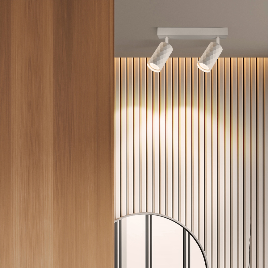 Brilagi - Foco LED RGBW regulable SELE DIAMANT 2x GU10/4,8W/230V 3000K blanco + control remoto