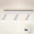 Brilagi - Foco empotrable LED RGBW regulable SELE MODERN 3xGU10/6W/230V 3000K Wi-Fi blanco