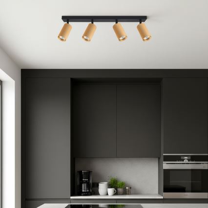 Brilagi - Foco empotrable LED RGBW regulable SELE MODERN 4xGU10/6W/230V 3000K dorado + mando a distancia